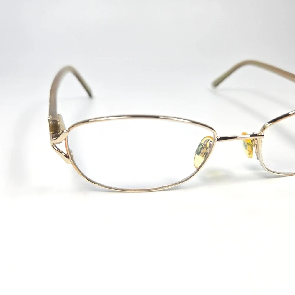 Zyloware Sophia Loren Eyeglasses‎ M169 Gold Tan Oval Metal Frames 50-17-140